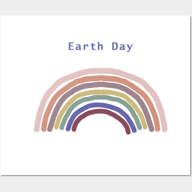 Balanced Rainbow Earth Day Wall Art by ellenhenryart